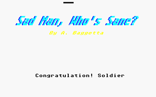 Sad Man, Who's Sane? atari screenshot